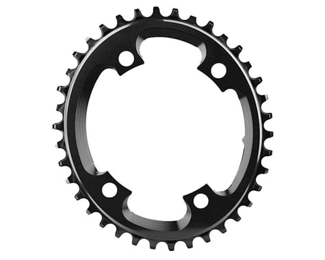 Absolute Black Asym CX Oval Chainring (Black) (110mm BCD)